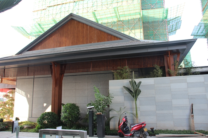 西雙版納春江明月高檔小區室外鋁單板裝飾項目